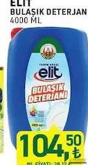 TARIM KREDİ ELİT BULAŞIK DETERJANI 4000 ML